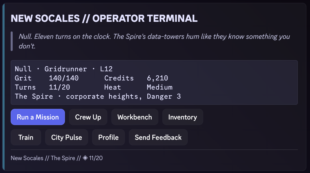 The operator terminal
